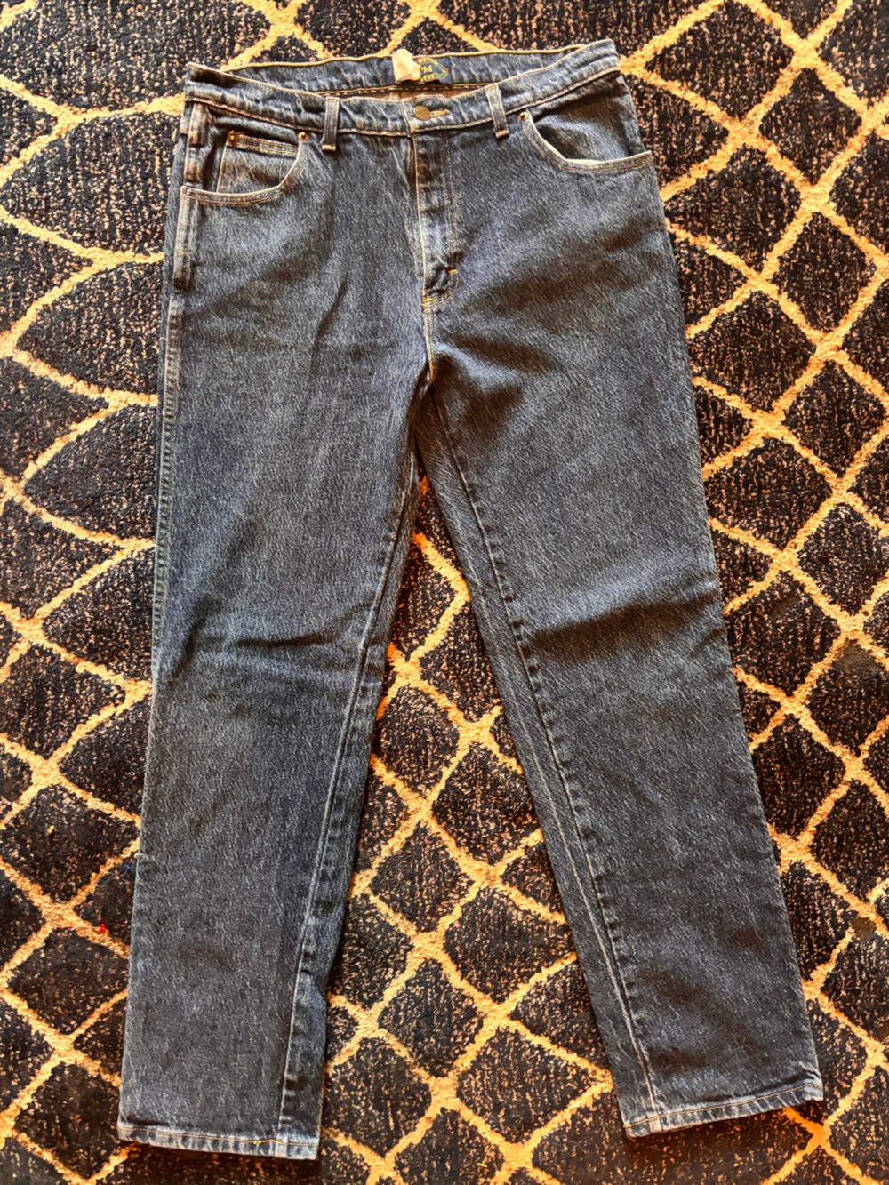 Palmetto Mens Denim Jeans - PM Logo Detail - Dark Blue